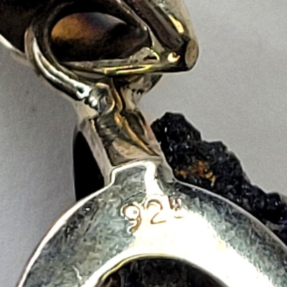 Azurite Malachite Pendant Statement Blue Rocks Pendant - Picture 7 of 16